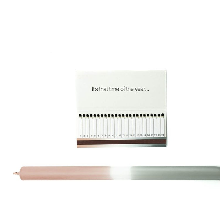 matchbook advent calendar - foggy maroon