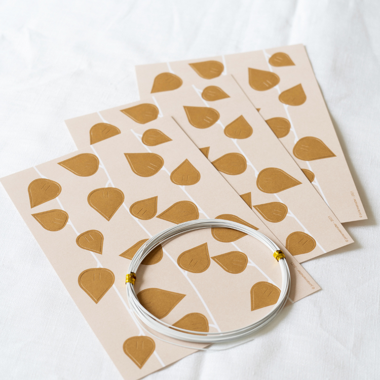 jurianne matter twig leaves - ochre