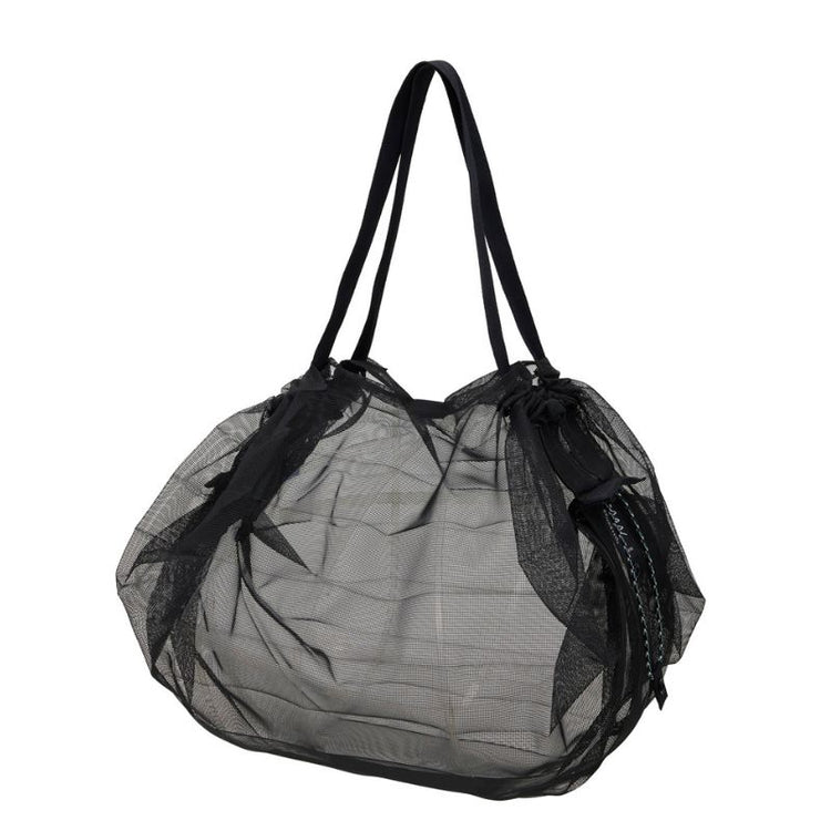 shupatto - foldable bag - mesh compact - black