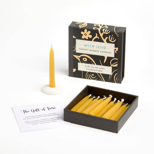 cotton & grey - twenty minutes candles - with love