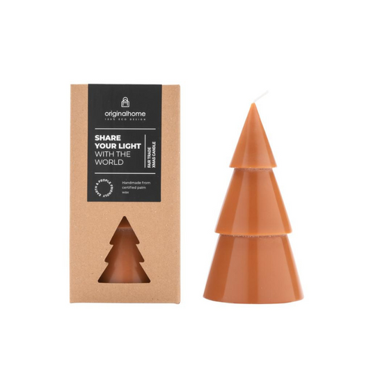original home - kerstboom kaars- cognac - l