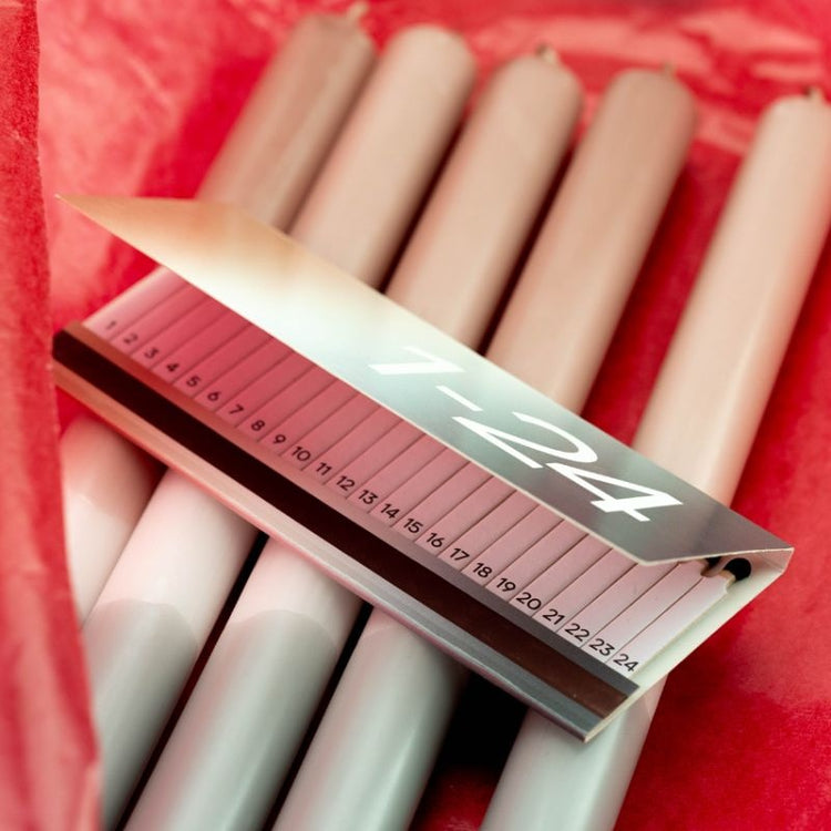 matchbook advent calendar - foggy maroon
