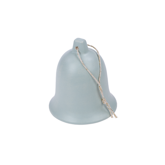 Christmas bell ceramic - green