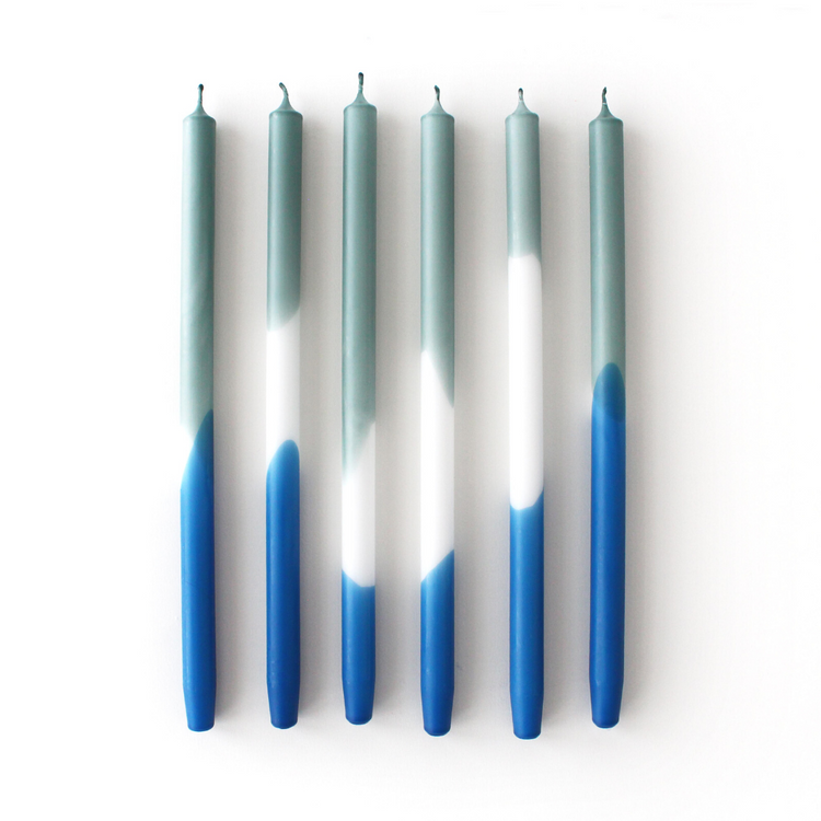 mo man tai - dip dye candle - nautic olive