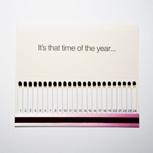 mo man tai - matchbook adventskalender - hot pink