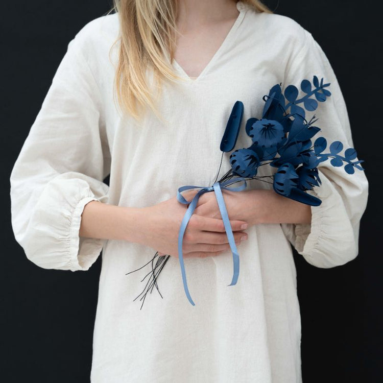 jurianne matter - field flowers - small - dusk blue