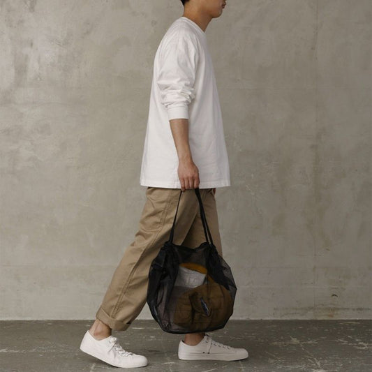 shupatto - opvouwbare tas - mesh compact - zwart