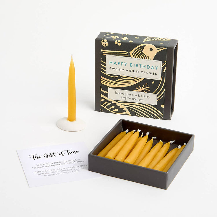 cotton & grey - twenty minutes candles - happy birthday