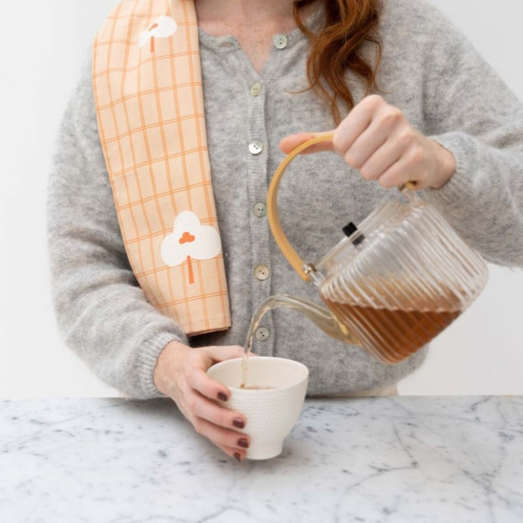 jurianne matter - tea towel - pink