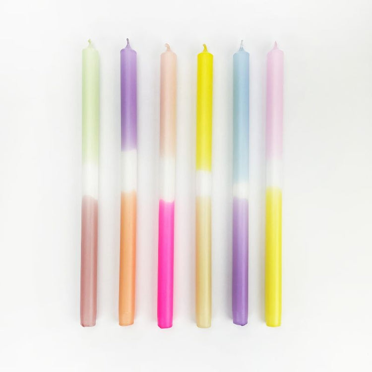 dip dye candle - spring/summer mix