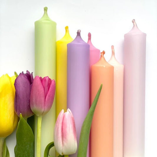 dip dye candle - spring/summer mix
